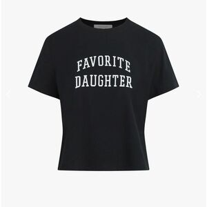 Favorite Daughter Black Crop Top